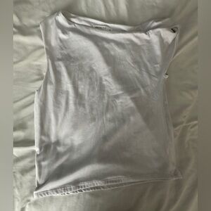 Minimalist White Women's Short Sleeve Top